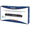 Intellinet 16-Port Gigabit Ethernet PoE+ Web-Managed Switch with 2 SFP Ports, IEEE 802.3at/af Power 