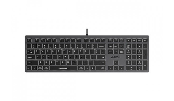The A4Tech FStyler FX60H is a sleek, low-profile wired keyboard designed for produc