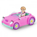 Dolls playset 10.5 inches Pink Cabriolet