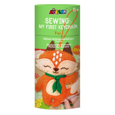 Product Title: DIY Felt Fox Keychain Sewing Kit – My First Embroidery Craft Set
