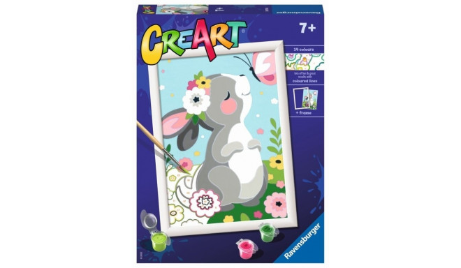 CreArt coloring book for children, Beautiful bunny
