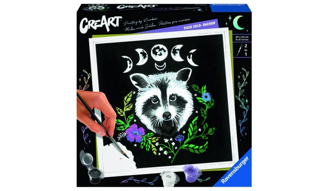 CreArt Pixie Cold coloring book Racoon
