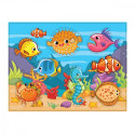 Wooden puzzle, Fishing, magnet