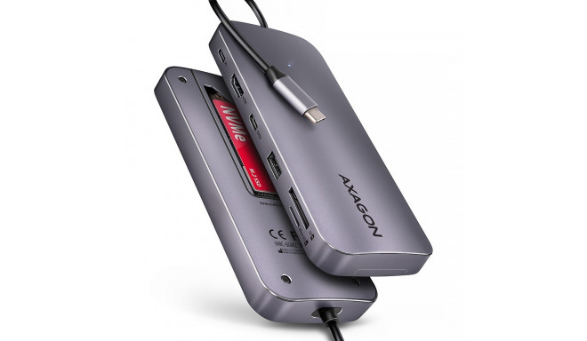 HMC-6GM2 USB hub 6in1 10Gbps HDMI M.2 NVME PD