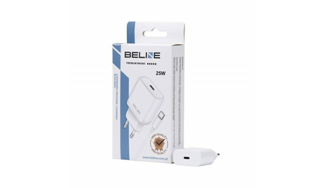 25W USB-C Power Adapter with USB-C Cable - White