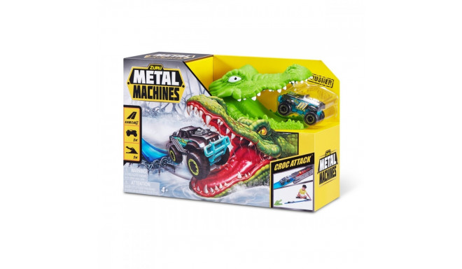 Car track set Crocodile attack