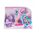 Figures Shiny unicorn cartoon 6 pcs