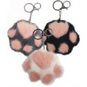 Keychain Paw mix 3 patterns 12 pieces display