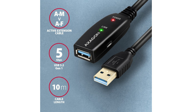 AXAGON ADR-310 USB 3.0 A-M -> A-F act 10m cabl