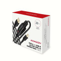 AXAGON ADR-220B USB 2.0 A-M -> B-M act 20m cabl