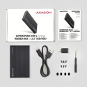 AXAGON EE25-GTR ext box USB3.2 Gen2 2.5 SSD/HDD