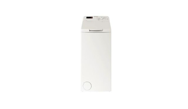 The Indesit BTWS72200EUN is a freestanding, top-loading washing machine designed sp