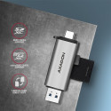 AXAGON CRE-SAC USB card reader SD/microSD, USB