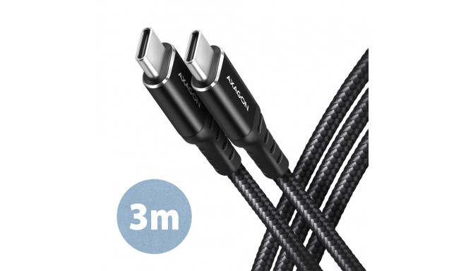 AXAGON BUCM-CM30AB USB-C USB-C kaabel 3.0m