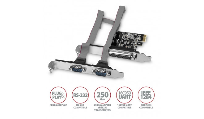 AXAGON PCEA-PSN, PCIe kontroller 1x LTP 2x se