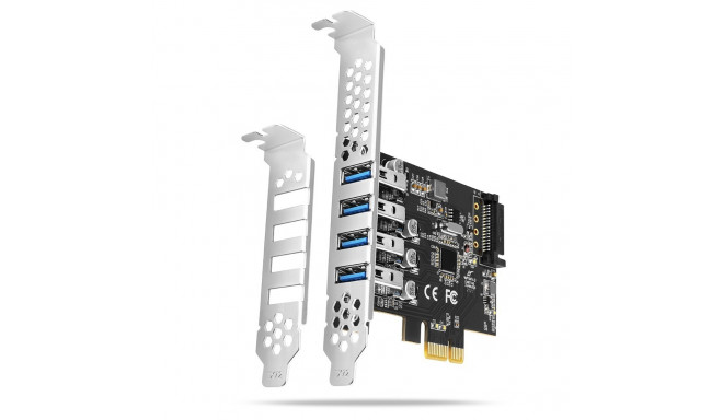 AXAGON PCEU-43RS PCIe A dapter 4x USB3.0 UASP V