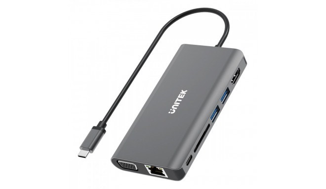 HUB 8-in-1 USB-C 3.1; PD 100W; D1019B