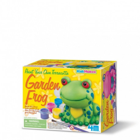 Bring your garden to life with the Creative Set Terracotta Garden Frog. 
This DIY c