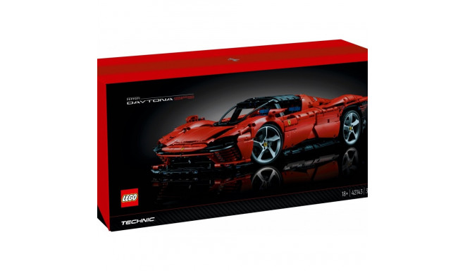 The LEGO Technic Ferrari Daytona SP3 (42143) is a 1:8 scale model and part of the L