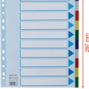 Divider Esselte PP A4+ 10 tabs Multicol