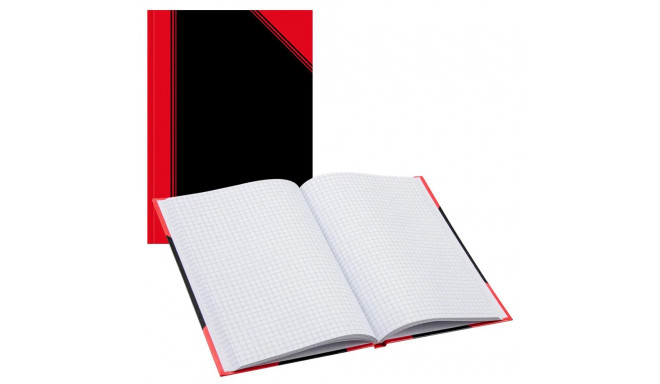 Folder in book binding A5 square BANTEX Notes black/red 96 pages