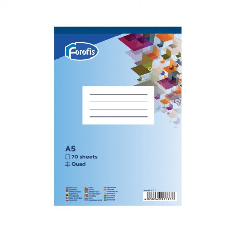Notepad in adhesive binding A5 square FOROFIS 70 pages