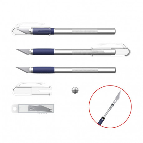Precision knife ErichKrause® (blister 1 pcs)