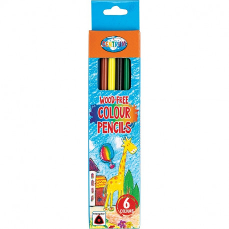 Colored pencils CENTRUM wood-free 6 colors