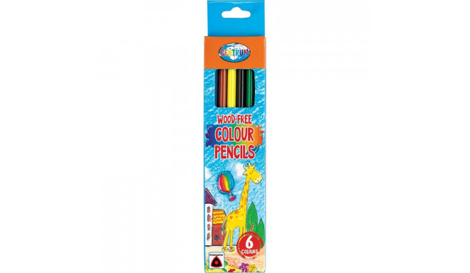 Colored pencils CENTRUM wood-free 6 colors