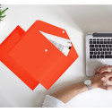Envelope plastic A5 with button 0.16mm assorted PP
