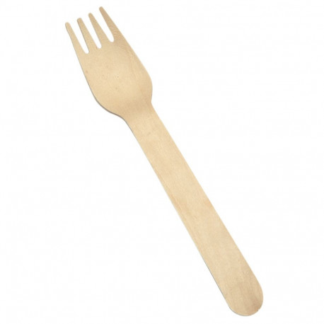 Kahvel kasepuidust SMILE biolagunevad 20 tk