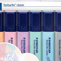 Tekstimarkerite komplekt STAEDTLER 364C 6värvi (oranz, roosa, lilla, münt, hall ja helesinine)