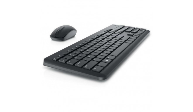Wireless keyboard set DELL KM3322W EST black + mouse