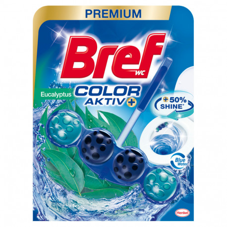 Toilet freshener BREF Blue Aktiv, Eucalyptus 50g with clip
