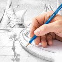 Harilik pliiats STAEDTLER Mars Lumograph 2H kummita