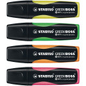 Highlighter, 2-5 mm, STABILO "Green Boss", assorted colours