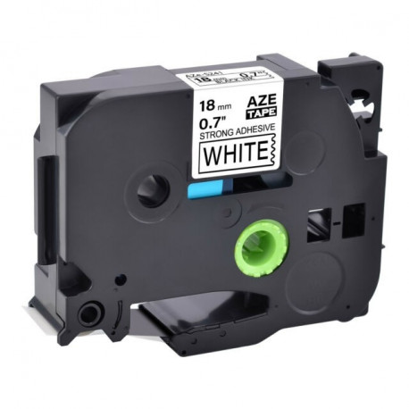 Compatible tape Brother TZe-S241 Strong 18mm Black on White