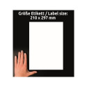 Sticker label AVERY ZWECKFORM 210x297mm 40 sheets glossy (L7767-40)