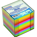 Notecube, 90x90x85 mm, with holder, DONAU, colorued