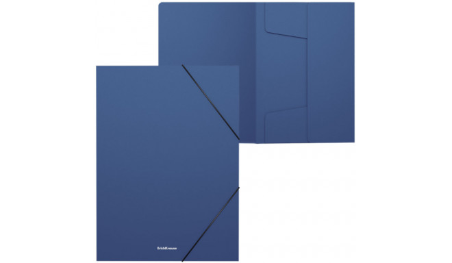 Plastmapp kummiga ERICH KRAUSE Matt Classic A4 30mm sinine