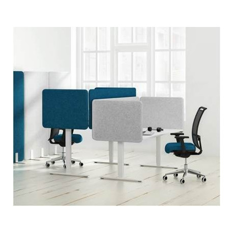 Akustiline/mürasummutav vahesein lauaplaadile 1600x530 mm helehall STOO ®