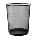 Paper bin, metal mesh, VICTORIA, black