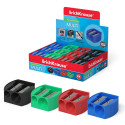 Double hole plastic sharpener ErichKrause® Multi, color: assorted (box 24 pcs.)