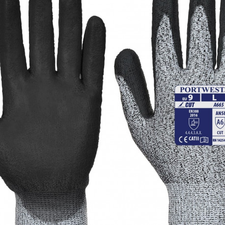 Cut-resistant kindad PORTWEST A665GRR hall suurus XL/10