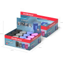 Plastic sharpener ErichKrause® 3-Touch with container and lid, color: assorted (box 12 pcs.)