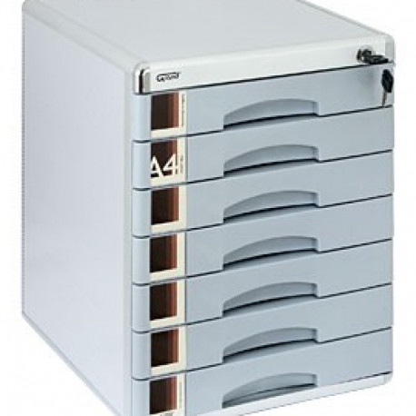Document cabinet Yellow One YL-SM07 metal 7 trays with lock