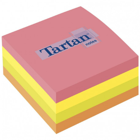 Notepad 76x76mm TARTAN neon colors 400 sheets