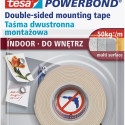 Foam tape TESA, 19mm x 1.5m double-sided for indoor use