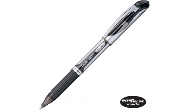 Gel pen with cap PENTEL EnerGel BL57 0.7mm black QUICK DRY