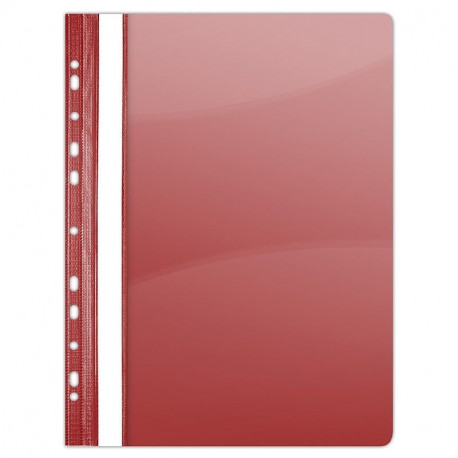 Quick binder with europerforation, PP, A4, VICTORIA OFFICE, red